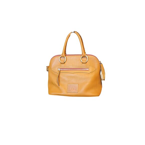 D&B Horseshoe Leather Satchel Bag - Picture 2 of 6